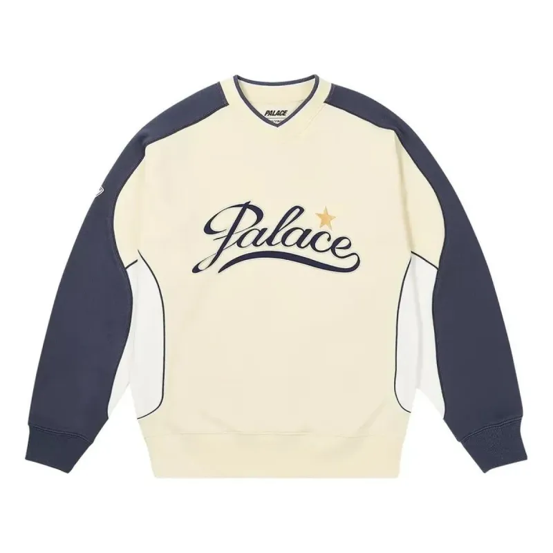 Palace Star Script Crew 'Soft White' P26CS046 sold by KicksCrew