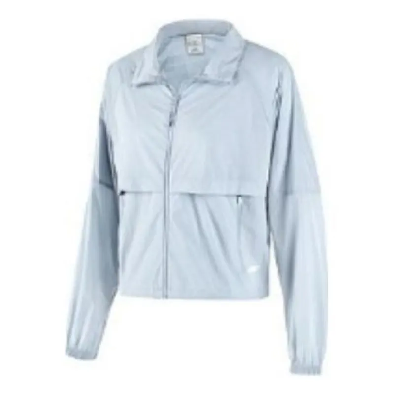 (WMNS) Skechers Solid Color UV Protection Sports Hooded Jacket 'Blue Yellow Pink' P223W083 sold by KicksCrew