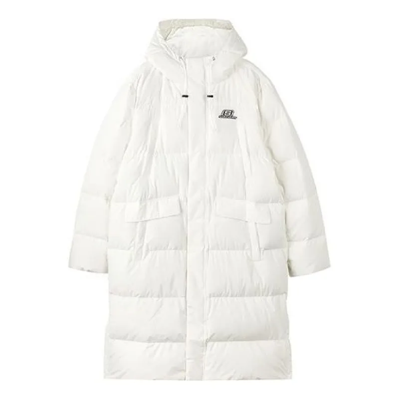 Skechers Lifestyle Series Long Down Jacket 'White' L423M161-0074 sold by KicksCrew