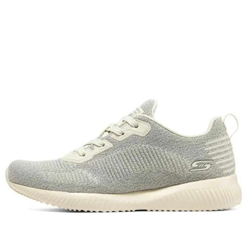 (WMNS) Skechers Bob's Sport Squad 'Grey Beige' 117074-OFWT sold by KicksCrew