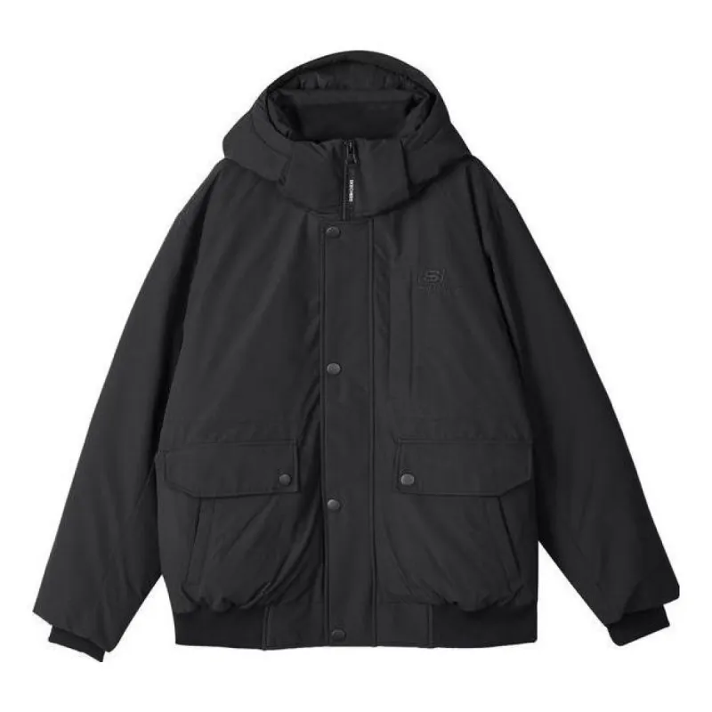 Skechers Lifestyle Series Waterproof Warm Hooded Down Jacket 'Black' L423M096-0018 sold by KicksCrew