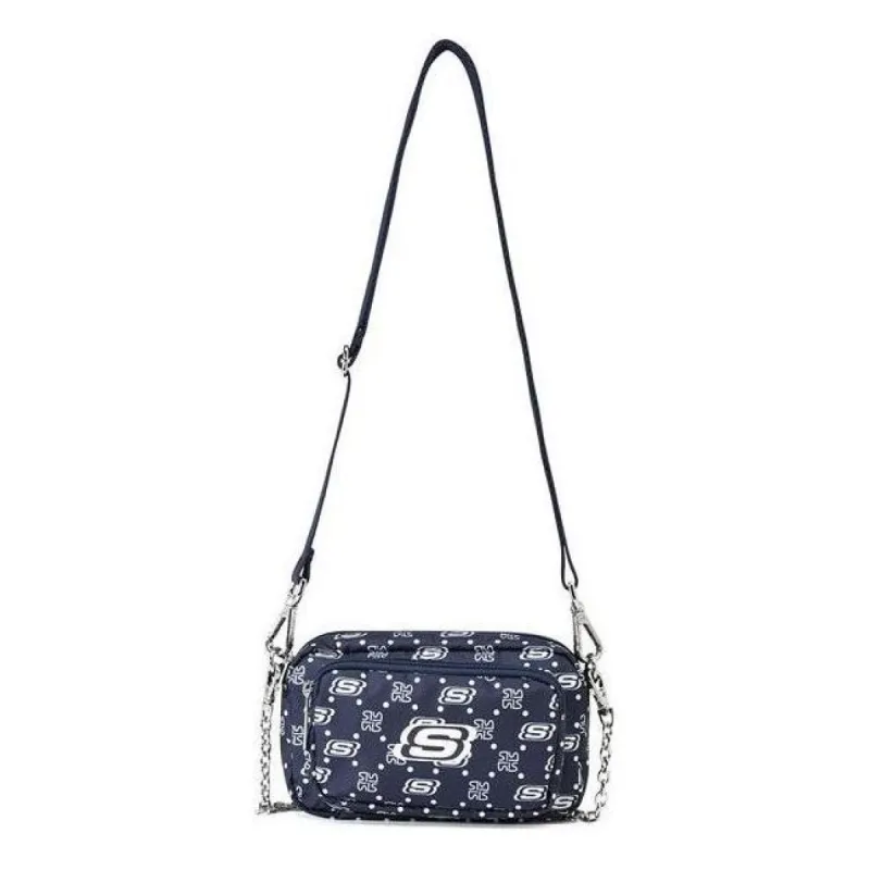 Skechers Casual Adjustable Fabric Crossbody Single Shoulder Bag 'Navy White' L422U183-0012 made by Skechers