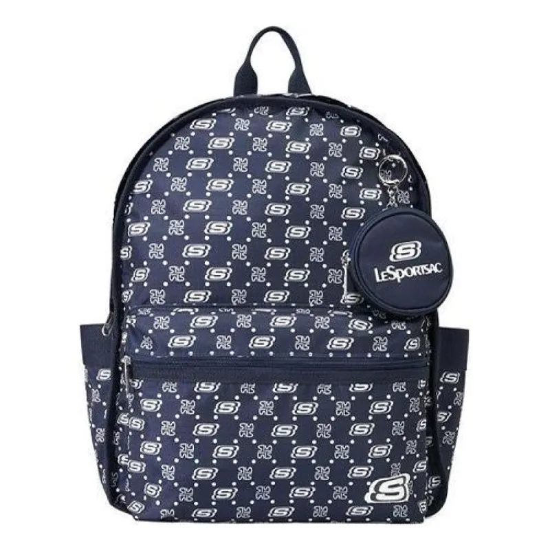Skechers Casual Letter Printed Backpack 'Navy White' L422U180-0012 sold by KicksCrew