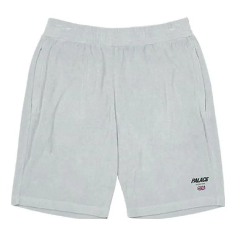 Palace Towelling Shorts 'Grey' P23ST012 sold by KicksCrew
