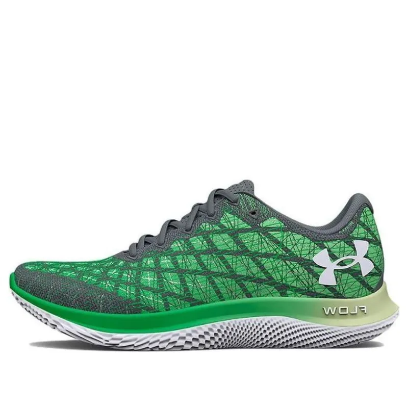Under Armour Flow Velociti Wind 2 'Pitch Grey Phosphor Green' 3024903-102 sold by KicksCrew