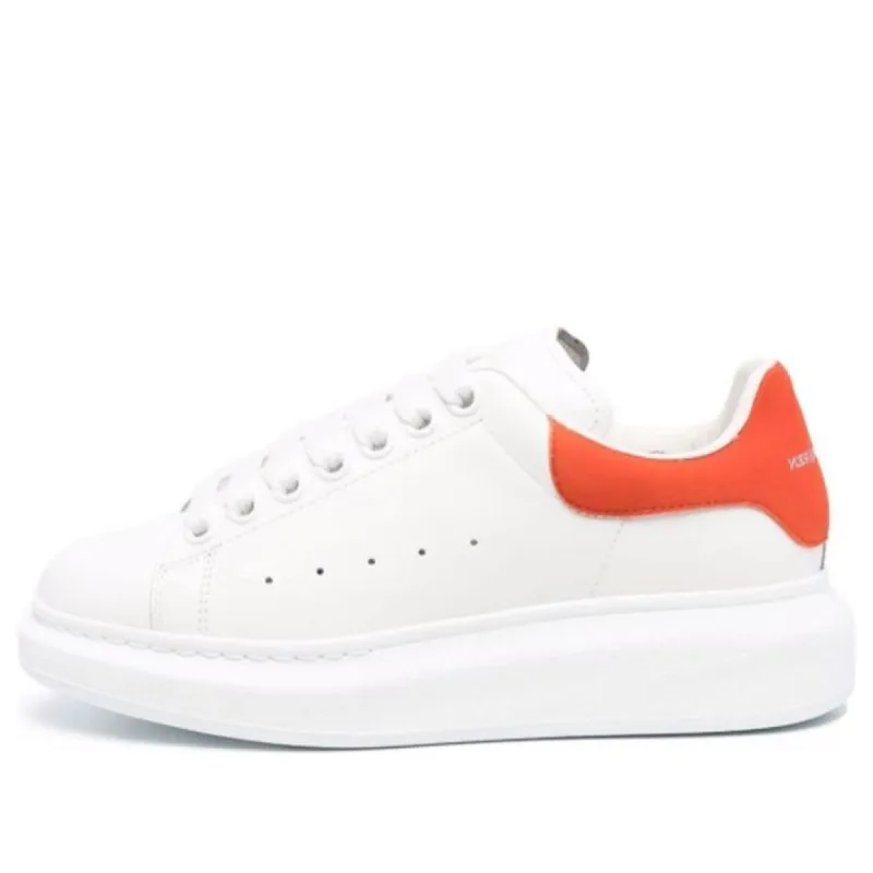 (WMNS) Alexander McQueen Oversized Sneaker 'White Orange' 553770WHGP79411 sold by KicksCrew