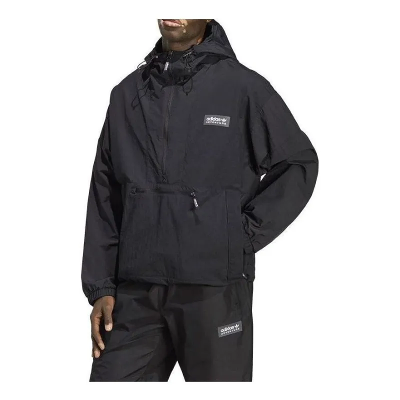 adidas Adventure Premium Windbreaker 'Black' IC5641 sold by KicksCrew