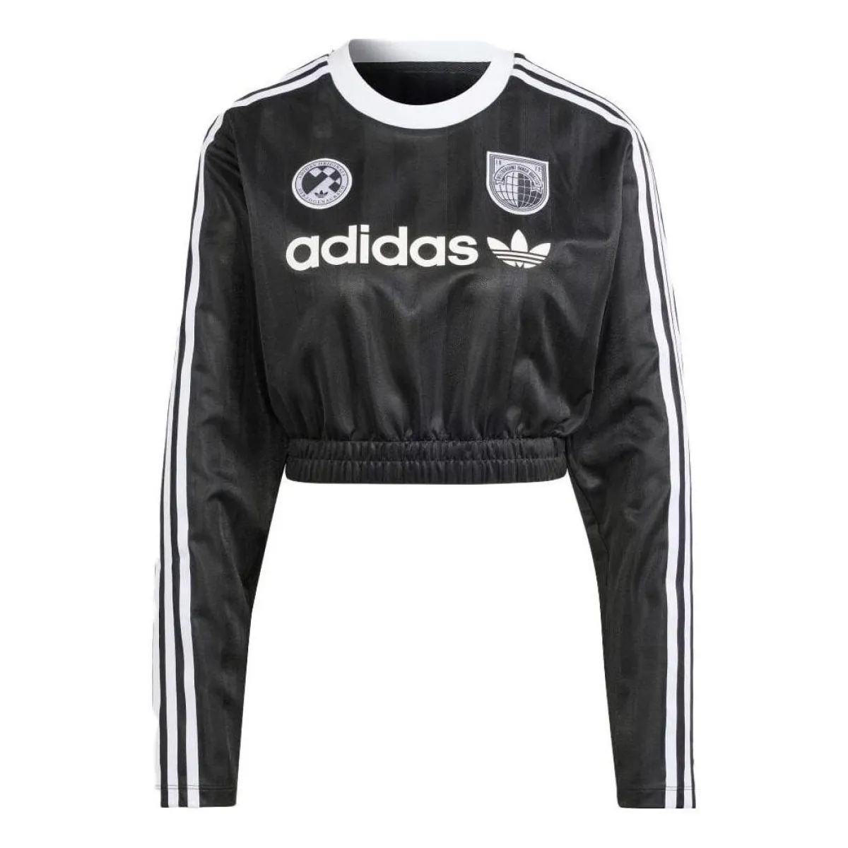 ★adidas★ Essential Lip Crop Long Sleeve Tee Black IW5725 adidas Originals Ess Crop Ls (ADIIW5725) - Crop-Tops | Boozt.com