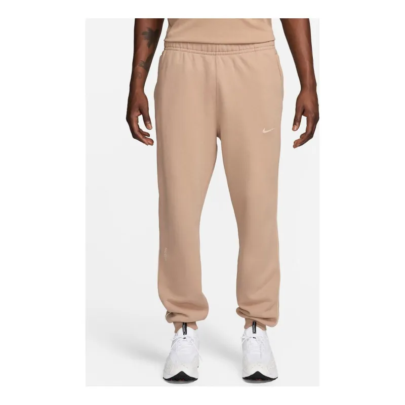 Nike x NOCTA Open-Hem Fleece Pants 'Hemp' FN7662-200 sold by KicksCrew