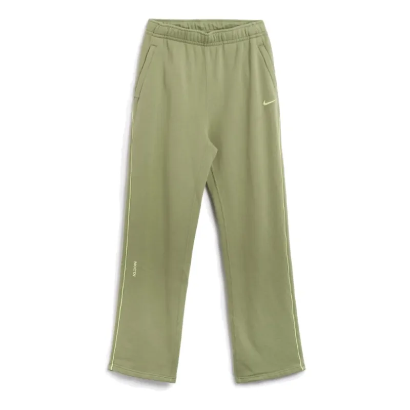 Nike x NOCTA Open-Hem Fleece Pants 'Oil Green' FZ4675-386 sold by KicksCrew