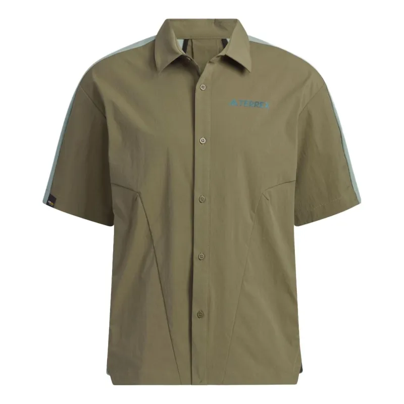 adidas Terrex Half-Sleeve Shirt 'Olive Green' IC1962 sold by KicksCrew