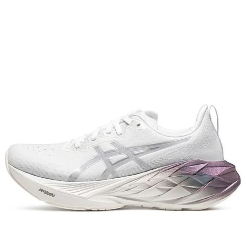 (WMNS) ASICS Novablast 4 Platinum 'Real White Pure Silver' 1012B722-100 sold by KicksCrew