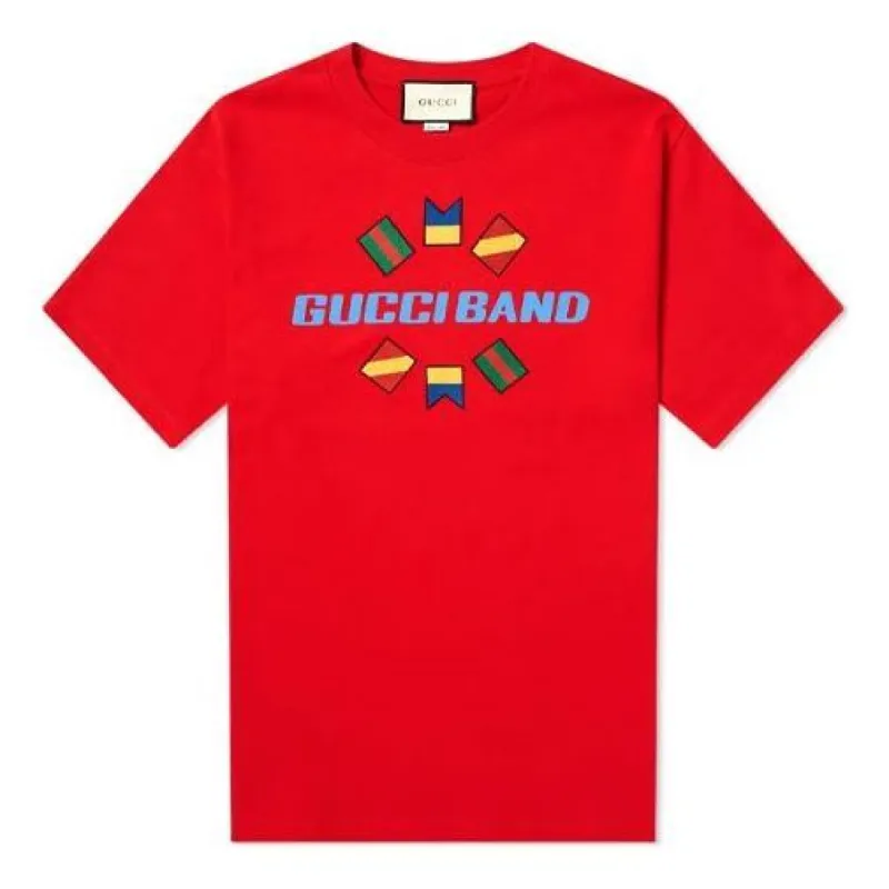 Gucci Band Flag Embroidered Big Logo For Men Red 565806-XJB2W-6229 sold by KicksCrew