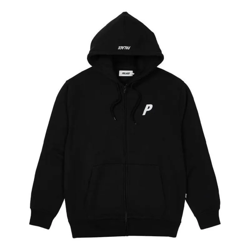 Palace Felt P Zip Hood 'Black' P24CS116 sold by KicksCrew