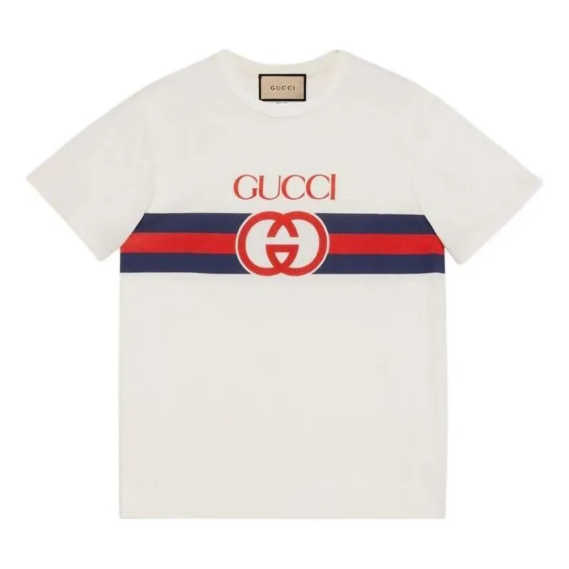 Gucci Interlocking G T-Shirt 'White' 548334-XJET1-9095 sold by KicksCrew