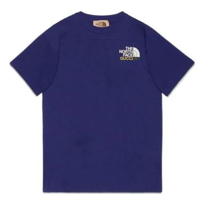 Gucci x The North Face FW21 T-Shirt 'Blue' 671443-XJDRB-4409 sold by KicksCrew