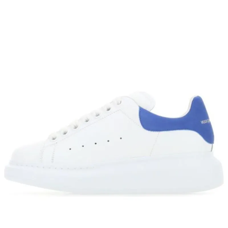 (WMNS) Alexander McQueen Oversized Sneaker 'White Electric Blue' 553770WHGP79255 sold by KicksCrew
