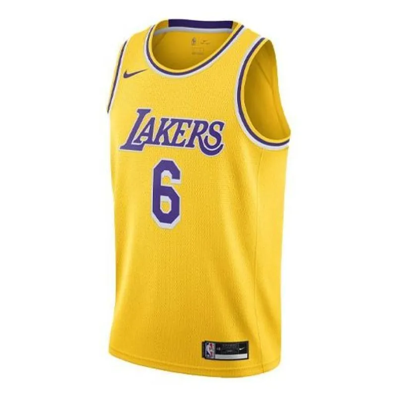 Nike x NBA LA Lakers Jerseys 'LeBron James 6' CW3669-738 sold by KicksCrew
