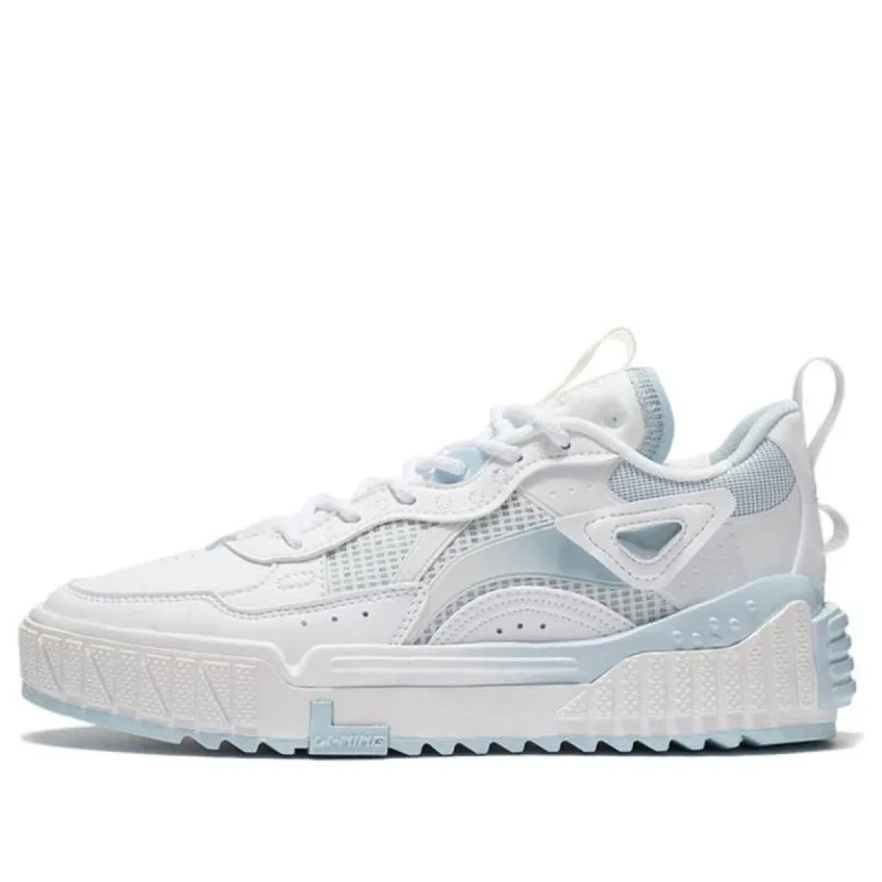 (WMNS) Li-Ning No.258 Skateboarding 'White Baby Blue' AGCS076-3 sold by KicksCrew