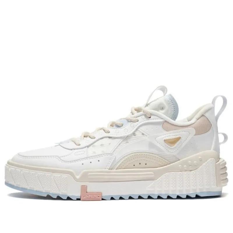 (WMNS) Li-Ning No.258 Skateboarding 'White Beige' AGCS076-2 sold by KicksCrew