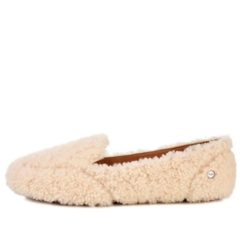 (WMNS) UGG Hailey Fluff Loafer Slip-On 'Natural' 1095108-NAT sold by KicksCrew