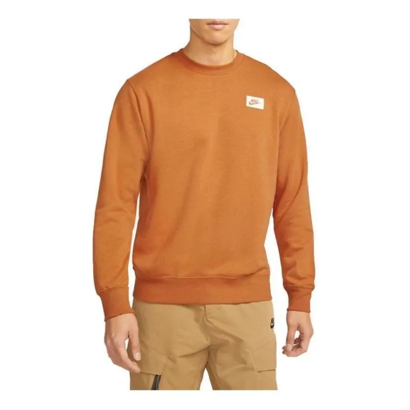 Nike NSW Club Crew Warm Core Sweatshirt 'Orange' DO2972-213 sold by KicksCrew