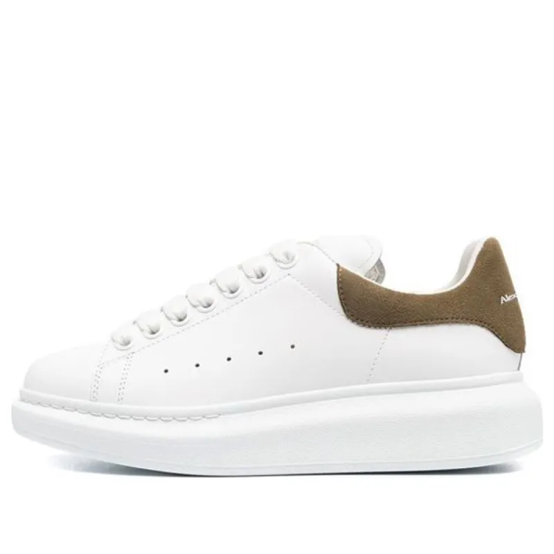 (WMNS) Alexander McQueen Oversized Sneaker 'White Khaki' 553770WHGP79256 sold by KicksCrew