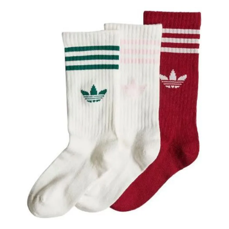 adidas originals Crew Socks 3 Pairs 'Multi' II3361 sold by KicksCrew