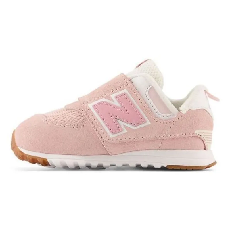 (TD) New Balance 574 NewB Hook & Loop 'NB Athletics  Crystal Pink' NW574CH1 sold by KicksCrew