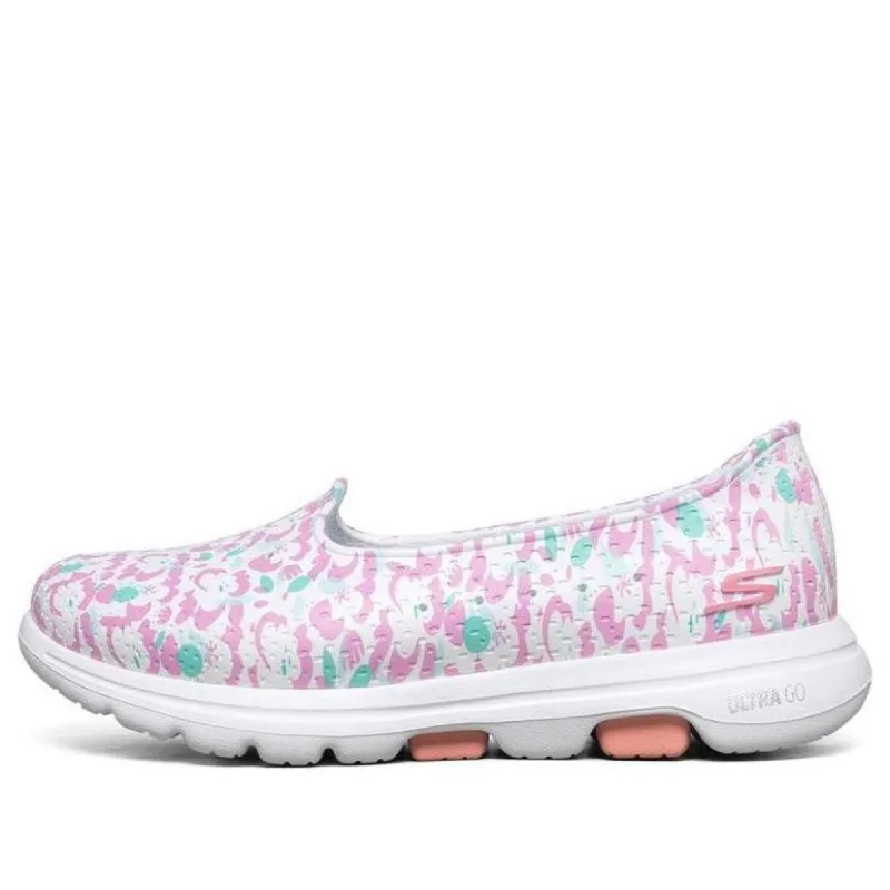 (WMNS) Skechers Go Walk 5 'White Pink' 111106-WMLT sold by KicksCrew