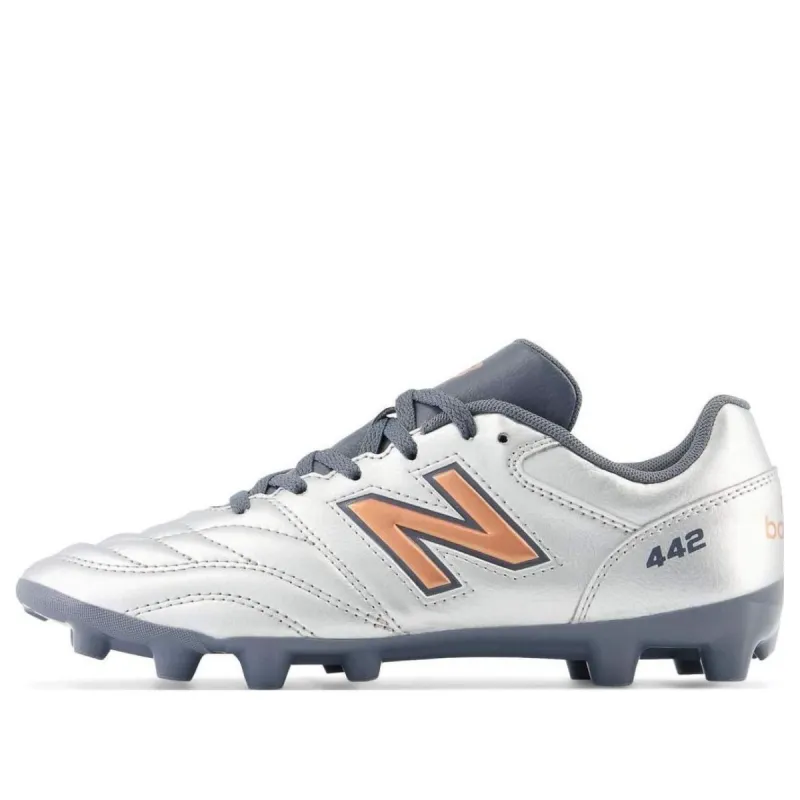 (GS) New Balance 442 v2 Academy HG Shoes 'Silver Grey Orange' JS43HSV2 sold by KicksCrew