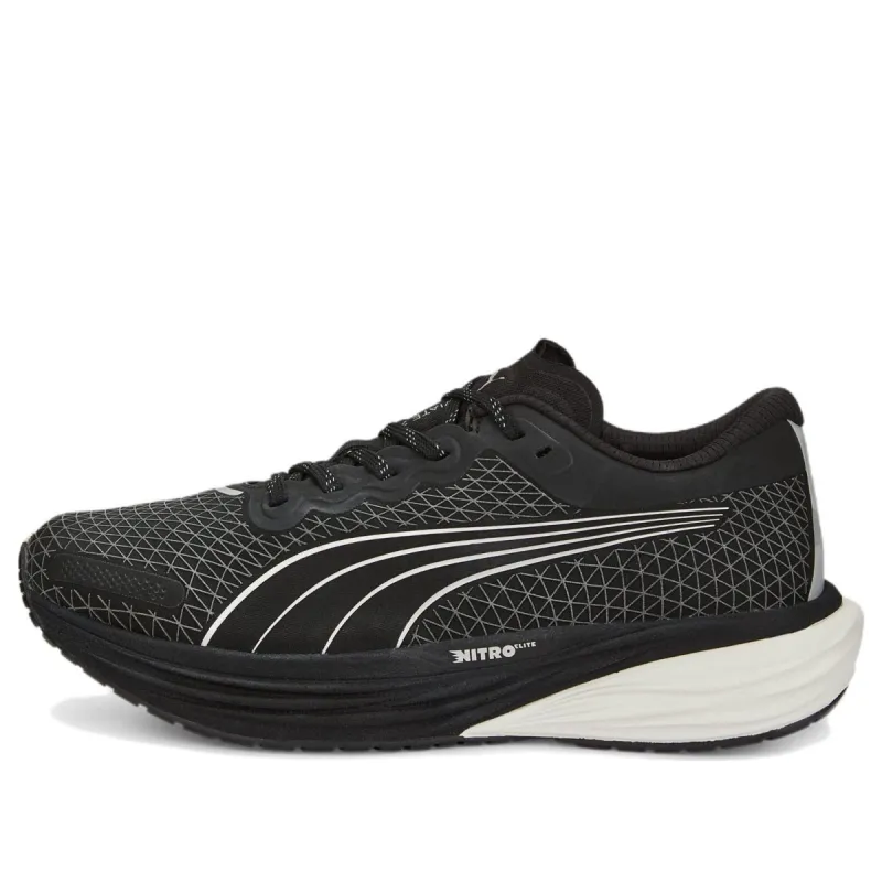 (WMNS) Puma Deviate Nitro 2 WTR 'Black Metallic Silver' 376857-01 sold by KicksCrew