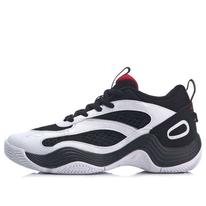 (WMNS) Li-Ning Rebirth Mid 'Black White' AGBP012-1 made by KicksCrew