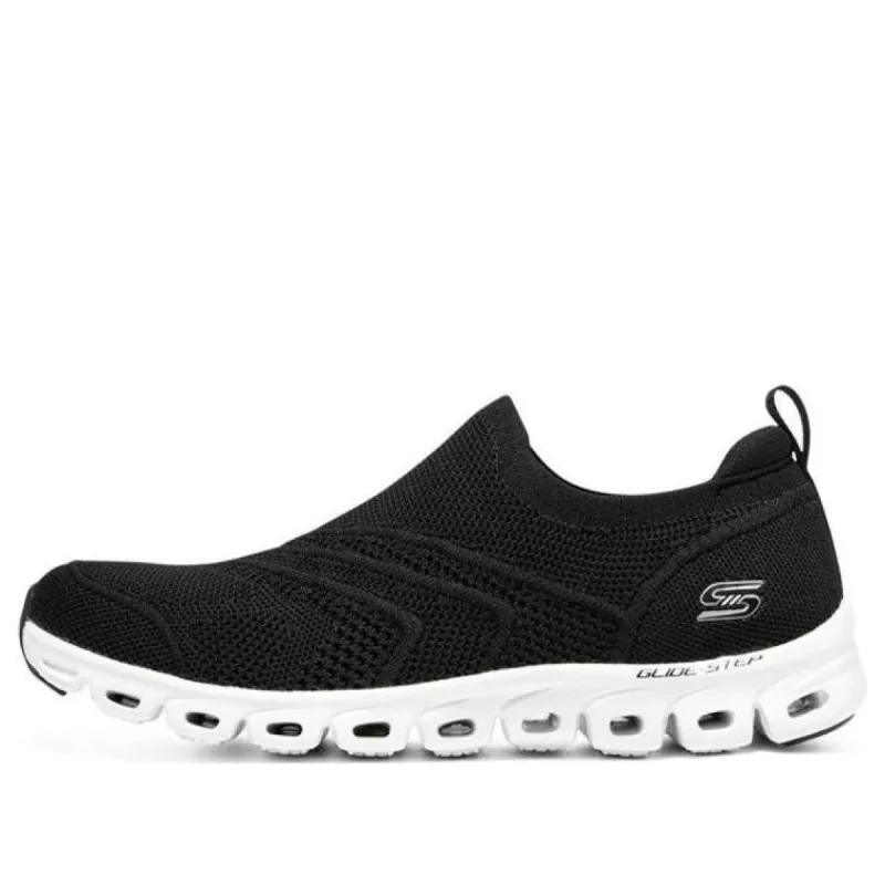 (WMNS) Skechers Glide Step 'Black White' 104330-BKW sold by KicksCrew