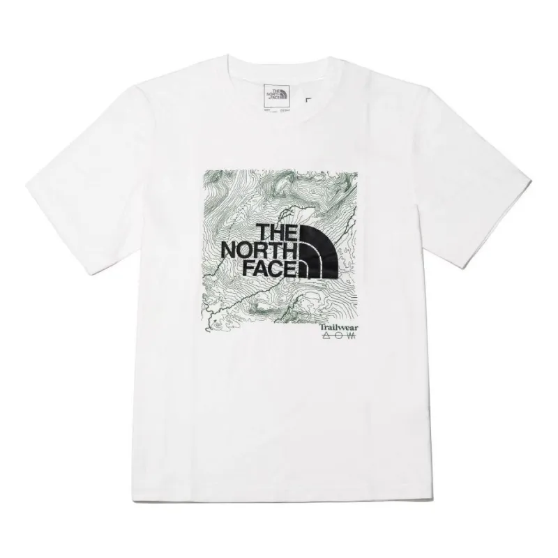 THE NORTH FACE Trailwear Logo T-Shirt 'White' NF0A7WF3-FN4 sold by KicksCrew