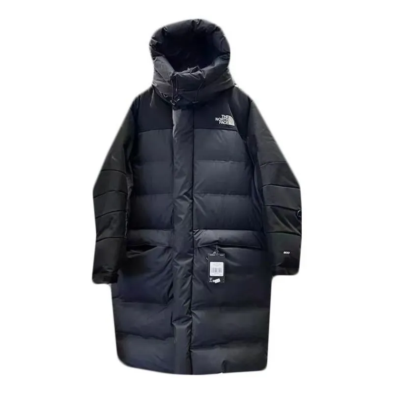 THE NORTH FACE FW22 Logo Hooded Puffer Coat 'Black' NF0A7RCR-JK3 sold by KicksCrew