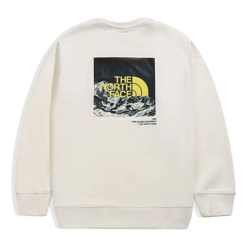 THE NORTH FACE Regrind Crew SS22 Logo Sweater 'White' NF0A5K1D-N3N sold by KicksCrew
