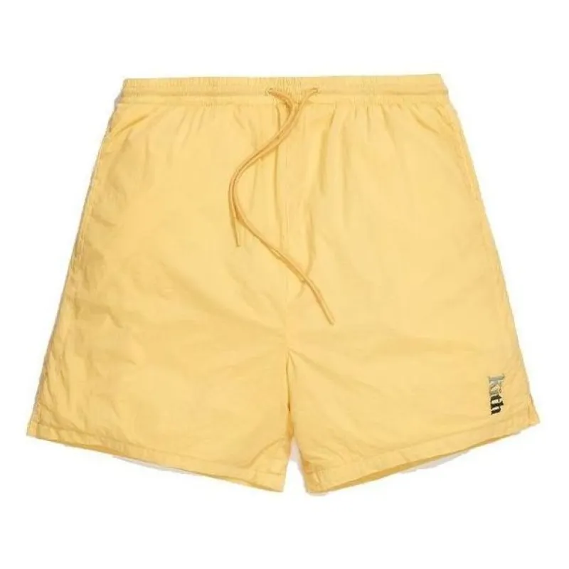 KITH Garment Dyed Swim Short 'Yellow' KH7034-112 sold by KicksCrew