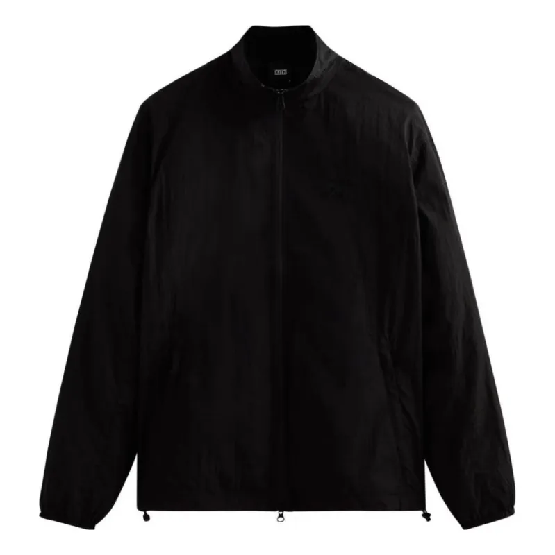 KITH Wrinkle Nylon Windsor Panelled Track Jacket 'Black' KHM010171-001 sold by KicksCrew