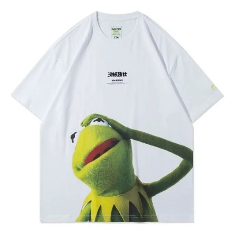 Li-Ning x Disney Muppets Graphic T-shirt 'White' AHSR849-1 sold by KicksCrew
