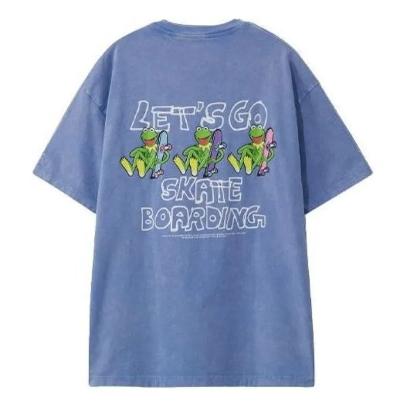 Li-Ning x Disney Muppets Graphic T-shirt 'Blue' AHSR839-1 sold by KicksCrew