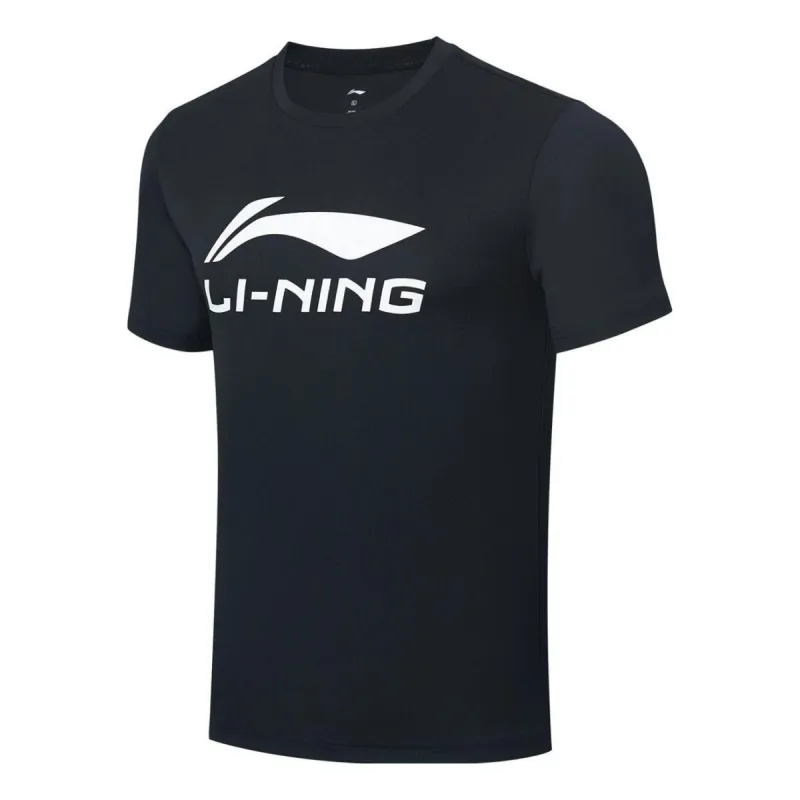 Li-Ning Badminton Big Graphic T-shirt 'Black White' AHSR789-12 sold by KicksCrew
