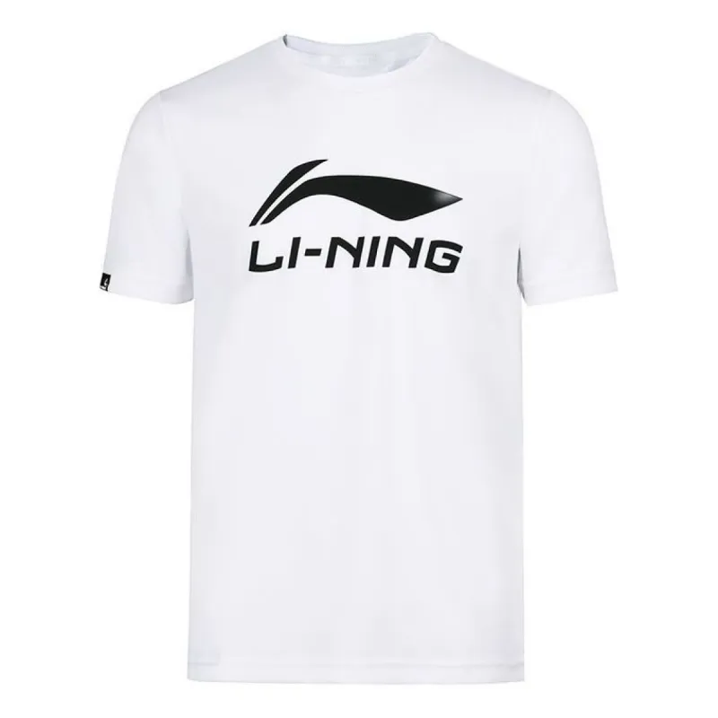 Li-Ning Badminton Big Graphic T-shirt 'White Black' AHSR789-1 sold by KicksCrew