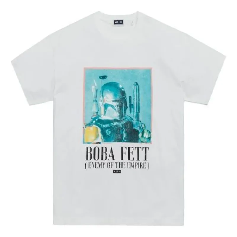 KITH x Star Wars Boba Fett Vintage Tee 'White' KHM030199-101 sold by KicksCrew