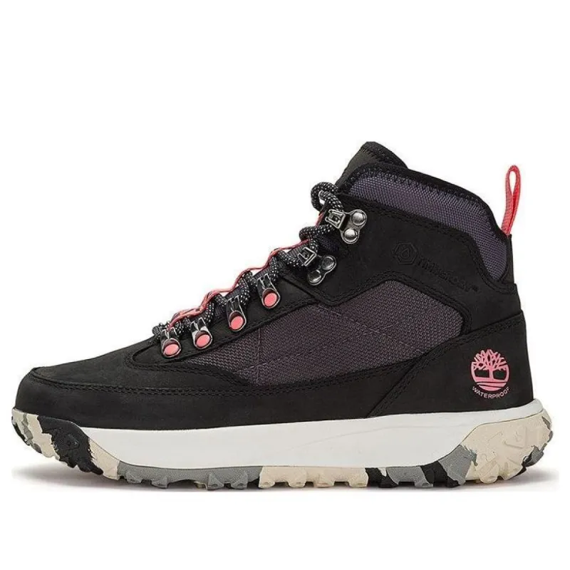 (WMNS) Timberland Greenstride Motion 6 Mid Fabric and Leather Waterproof Hiking Boot 'Black' A5Z3RW sold by KicksCrew