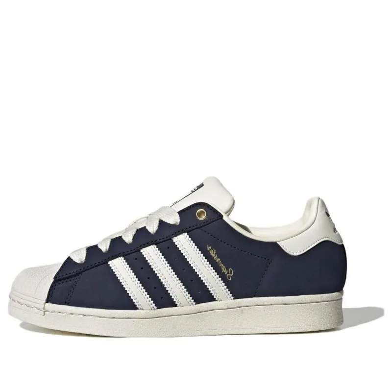 (WMNS) Adidas Superstar 'Night Indigo Gold Script' IF7673 sold by KicksCrew
