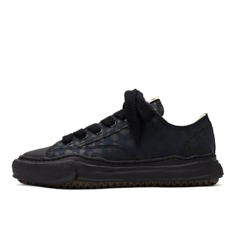 Maison MIHARA YASUHIRO PETERSON OG Sole Leopard Canvas Low-top Sneaker 'Black' A10FW716-BLK sold by KicksCrew