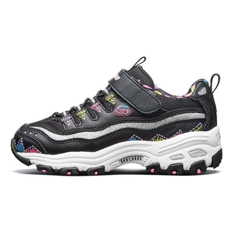 (GS) Skechers DLITES 'Black Multi-Color' 80524L-BKMT sold by KicksCrew