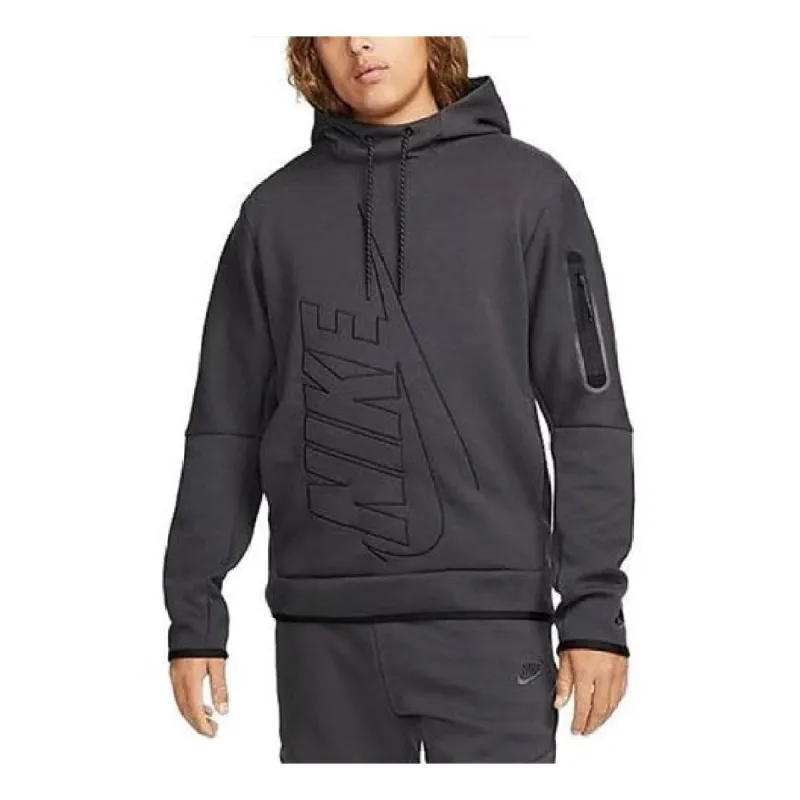 Nike Tech Fleece Pullover Graphic Hoodie 'Black' DX0577-060 sold by KicksCrew