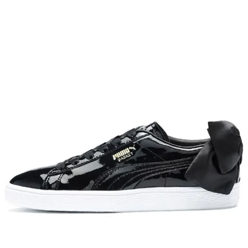 (WMNS) Puma Basket Bow Patent 'Black' 368118-01 sold by KicksCrew